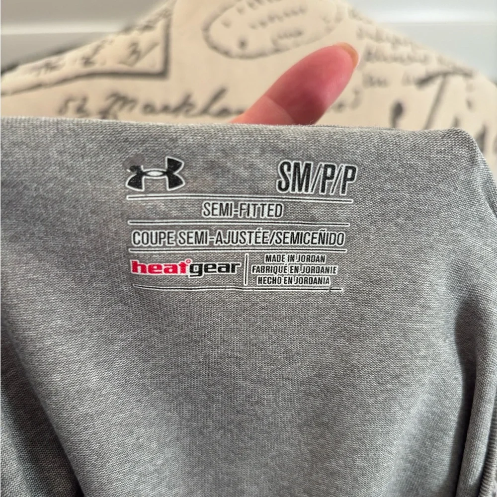 Under Armour Women's Heather Gray V-Neck Tee - Picture 2 of 4